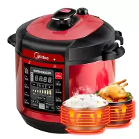 Midea/美的 电压力锅智能家用饭煲高压锅电压力煲 美的WQC60A5[双胆]