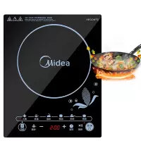 Midea/美的 电池炉电磁炉家用智能大火力电池炉火锅炒菜超薄 美的SN2105T[送炒锅]