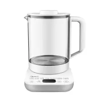 美的养生壶办公室全自动小型mini玻璃花茶壶家用养身多功能煮茶器 白色