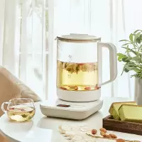 美的养生壶家用大容量多功能养身茶壶玻璃壶办公室自动小型煮茶器 白色