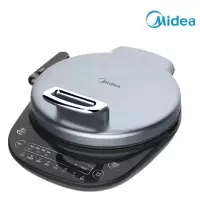 美的 电饼铛家用双面可拆洗悬浮定时加深3.5cm加大款煎烤机 黛蓝