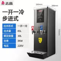 志高步进式开水器商用饮水机奶茶店冷热开水机全自动家用电热水器 一开一冷步进式45L定时(不带过滤) 45L
