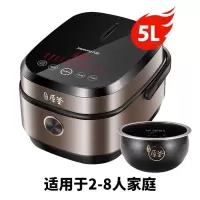 九阳5L电饭煲锅IH家用 智能多功能铁釜大容量5柴火饭6-8人 厚釜(立体加热)