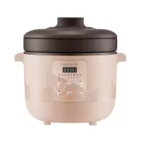 九阳电炖锅家用紫砂陶瓷煲汤煮粥神器多功能迷你插电炖盅智能炖锅DG30Z-GD501 粉色