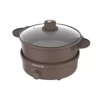 九阳LINE布朗熊多功能料理锅电火锅家用电煮锅电热锅炒锅网红HG25-HC92 布朗熊