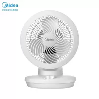 美的(Midea)电风扇迷你轻音转页扇家用台扇鸿运转页扇学生宿舍台式小电扇旗舰款大风力网红同款家用宿舍 白色 台式小型款