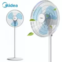 美的(Midea) 落地扇家用摇头安静低噪台扇宿舍立式三叶美的电风扇落地扇风扇旗舰款大风力网红同款家用宿舍