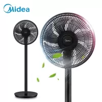 美的(Midea)美的风扇落地扇电风扇转页低噪立式宿舍便携通风七叶大风量旗舰款大风力网红同款家用宿舍 黑色