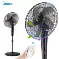 美的Midea电风扇家用落地扇遥控电扇立式转页扇卧室摇头安静节能循环风扇通风大风量学生宿舍旗舰款大风力网红同款家用宿舍