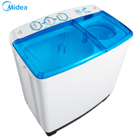 Midea/美的 10公斤双桶双缸双筒半自动洗衣机家用新品旗舰款大风力网红同款家用宿舍 极地白