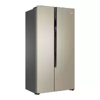 海尔(Haier)冰箱对开门双开门 变频风冷无霜 530大容量家用超薄冰箱 旗舰款大风力网红同款家用宿舍 金色
