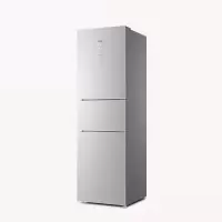 海尔冰箱 235升三门双变频 风冷无霜 家用大容量电冰箱 一级能效干湿分储旗舰款大风力网红同款家用宿舍 圣多斯银