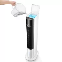 海尔(haier)空调扇遥控冷风扇冷风机单冷水冷塔扇制冷气器家用摆风小空调扇旗舰款大风力网红同款家用宿舍 遥控款