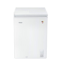 Haier/海尔 小冷柜单温冷柜 家用白色冰柜冷藏冷冻转换小冰柜节能大容量旗舰款大风力网红同款家用宿舍 100升直冷冰柜