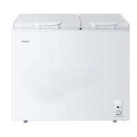 Haier/海尔冰柜双温 家用卧式双温冷柜 冷冻冷藏商用速冻柜 断电保护带脚轮带食品篮筐旗舰款大风力网红同款家用宿舍