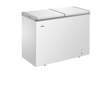 Haier/海尔冰柜双温商用家用252升冷藏冷冻双开门 双温冰箱大冷冻蝶形门 带脚轮+门锁+食品筐旗舰款大风力网红同款家