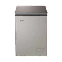 Haier/海尔冰柜小型家用 100/142 升卧式迷你小冷柜冷藏冷冻柜 深冷速冻玻璃门旗舰款大风力网红同款家用宿舍 褐