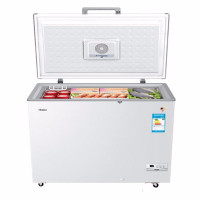 海尔冰柜 无需除霜 零下-40度超低温冰柜海鲜细胞级冷冻柜 深冷速冻卧式减霜家用冷柜商用旗舰款大风力网红同款家用宿舍