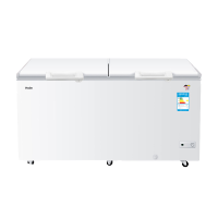 海尔商用冷柜 卧式冰柜 冷藏冷冻转换冰柜 带锁带脚轮429升大容量大型商用电冰箱旗舰款大风力网红同款家用宿舍 海尔冷柜