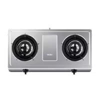 Haier/海尔燃气灶不锈钢 熄火保护大火力家用煤气灶旗舰款大风力网红同款家用宿舍 银色