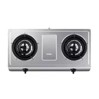 Haier/海尔燃气灶不锈钢 熄火保护大火力家用煤气灶旗舰款大风力网红同款家用宿舍 银色