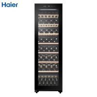 海尔(Haier)冰吧红酒柜恒温家用客厅保鲜葡萄酒雪茄茶叶冷藏柜智能控温一级能效电子触控 旗舰款大风力网红同款家用宿舍