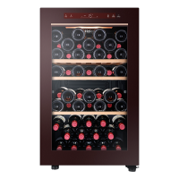 海尔(Haier)红酒柜家用恒温恒湿葡萄酒冰吧酒柜展示柜私家酒窖旗舰款大风力网红同款家用宿舍 53瓶 1级能效118A