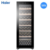 海尔(Haier)红酒柜家用恒温恒湿葡萄酒冰吧酒柜展示柜私家酒窖旗舰款大风力网红同款家用宿舍 159瓶 1级能效320
