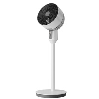 艾美特空气循环扇定时台式电风扇落地家用立式涡轮对流风扇旗舰款大风力网红同款家用宿舍 白色