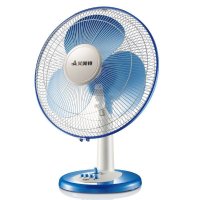 艾美特(AIRMATE)台扇家用电风扇台式小风扇12吋16吋办公室摇头床头卧室扇旗舰款大风力网红同款家用宿舍 16吋 兰