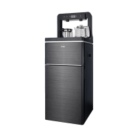 海尔茶吧机家用全自动下置水桶饮水机自动上水冰热两用台式饮水机大吸力 网红同款 家用 黑色 冰热