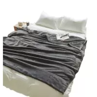 北欧纯色水柔毛毯细腻绒毛毯子加厚保暖舒服