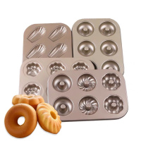 卡通6连模猫爪甜甜圈马芬小蛋糕杯DIY烤箱模具 家用烘焙工具器具