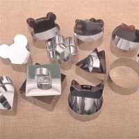 DIY蛋糕模 不锈钢慕斯圈 卡通烘焙模具3寸LF 套装10款