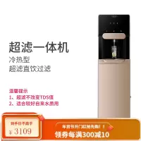 爱华普立式家用净水器直饮加热一体机商用立式净水机办公室专用 冰热款超滤一体机(金色)
