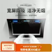 荣事达(Royalstar)侧吸抽油烟机 家用大吸力油烟机双电机脱排免清洗 豪华款+大屏挥手体感+双电机大吸力自清洗[自