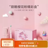 飞利浦电动牙刷声波震动护龈小羽刷软毛情侣男女精彩盒 柔雾粉-精彩盒