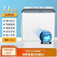 南极人小型洗衣机迷你婴儿童内衣裤洗脱一体全半自动宝宝租房专用 1 1KG双桶款[官方升级]强力甩干?蓝光洗涤?