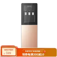 奥克斯饮水机家用下置水桶立式客厅制冷小型办公室新款加热一体机 金色 冰温热