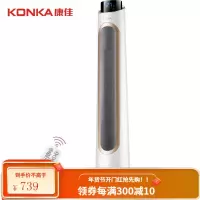 康佳(KONKA)取暖器家用暖风机立式电暖器遥控电暖气 立式大功率速热 铁灰遥控款KH-NFJ30H58R
