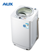 奥克斯(AUX) 迷你洗衣机4.2公斤婴儿童小型全自动洗衣机家用 透明银