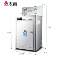 志高(CHIGO)开水器商用净水器直饮水机大型工厂用烧水器饮水机学校直饮机工厂大容量幼儿园开水机 台式双温(幼儿园适用)