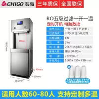 志高(CHIGO)直饮机商用开水器 学校公司工厂用直饮水机开水机 医院饭堂用大型不锈钢直饮水机 一开一温五级RO款