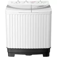 荣事达(Royalstar)9公斤大容量半自动洗衣机 双缸/双桶波轮洗衣机小型家用脱水机 白色