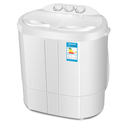 AUX/奥克斯 迷你洗衣机小型双桶缸婴儿童家用半全自动 白色