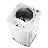 奥克斯(AUX)波轮洗衣机全自动 仿生手洗 一键操作 六维洗护 家用小型迷你宿舍租房可洗干衣服3公斤 白色
