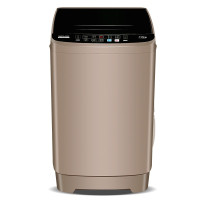 志高(CHIGO)5.5公斤全自动波轮洗衣机小型家用迷你宿舍租房带甩干桶风干蓝光洁衣 5.5公斤[咖啡金]