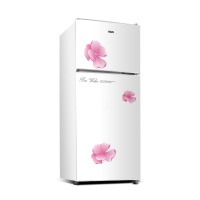AUX奥克斯冰箱 双门冷冻冷藏保鲜冰箱 家用租房宿舍节能冰箱 98升双门 白色