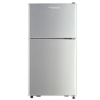 奥克斯(AUX)冰箱家用小型双开门迷你电冰箱冷藏冷冻宿舍租房节能二人世界 奥克斯50枡双开门冰箱拉丝银 