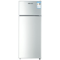 奥克斯(AUX)双开门迷你小冰箱家用小型电冰箱大容量冷藏冷冻节能宿舍 BCD-50K128L 银色